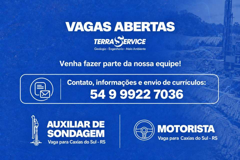 Vagas sondagem + motorista